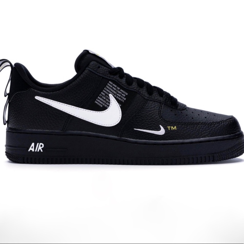 Nike Air Force 1 Low Black & White Men’s 8.5 NIB - Picture 4 of 10